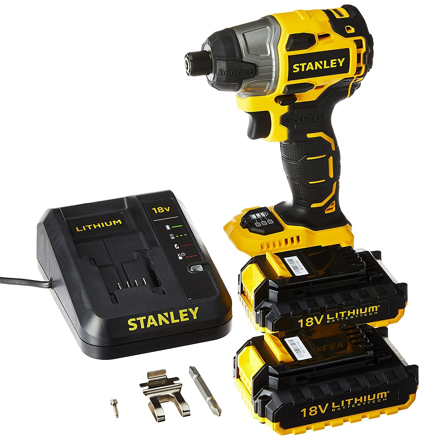 Stanley SBI201D2K 18V 18 watts Brushless Battery-Powered Impact