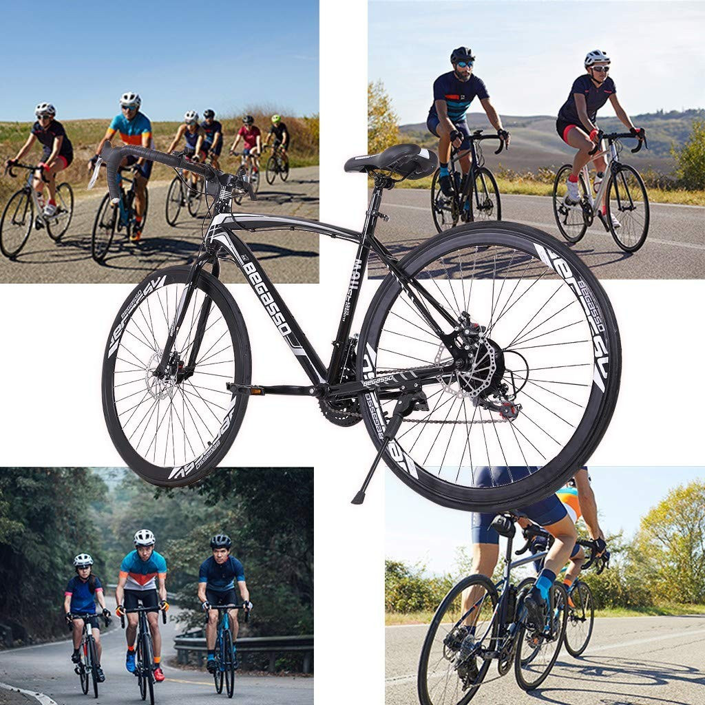Begasso Shimanos Aluminum Full Suspension Road Bike 21 Speed