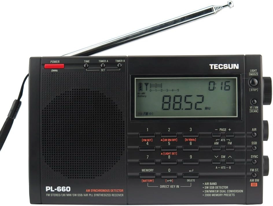 Tecsun PL-660 Portable AM/FM/LW/Air Shortwave World Band Radio