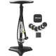 Vibrelli Bike Floor Pump with Gauge & Puncture Kit - 160 PSI