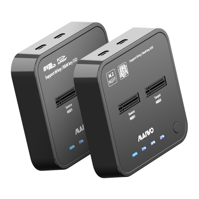 MAIVO M.2 SSD Docking Station Duplicator Support SATA PCIe M.