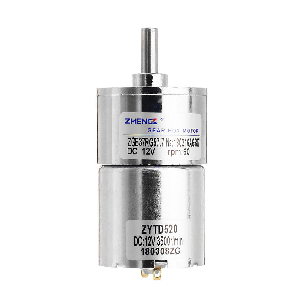 Zhengke ZGB37RG 12V 60rpm Reduction Motor DC Gear Motor 37mm