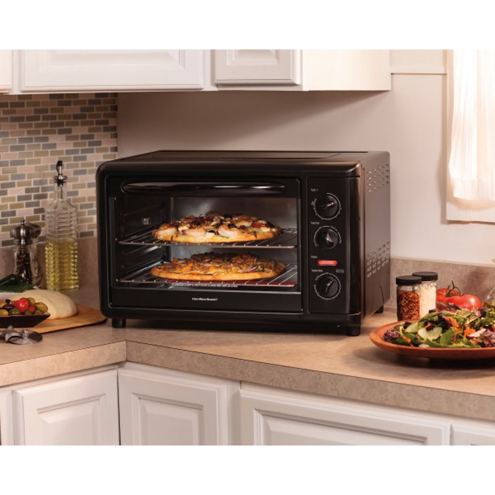 Hamilton Beach Black Countertop Oven with Convection &