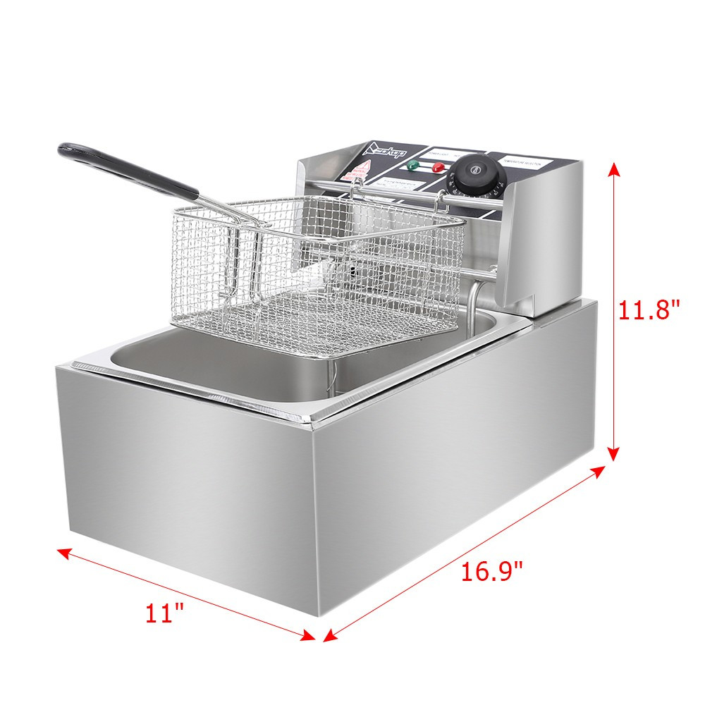 Zimtown 6L 2500W Electric Deep Fryer Commercial Tabletop