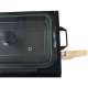 Brazilian Flame Gas Rotisserie Grill with 5 Skewers and Upper