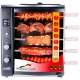 Brazilian Flame Gas Rotisserie Grill with 5 Skewers and Upper