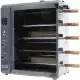 Brazilian Flame Gas Rotisserie Grill with 5 Skewers and Upper