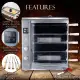 Brazilian Flame Gas Rotisserie Grill with 5 Skewers and Upper