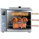 Brazilian Flame Gas Rotisserie Grill with 3 Skewers and Upper