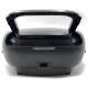 Sylvania Portable Bluetooth Boombox with Top-Loading CD Player
