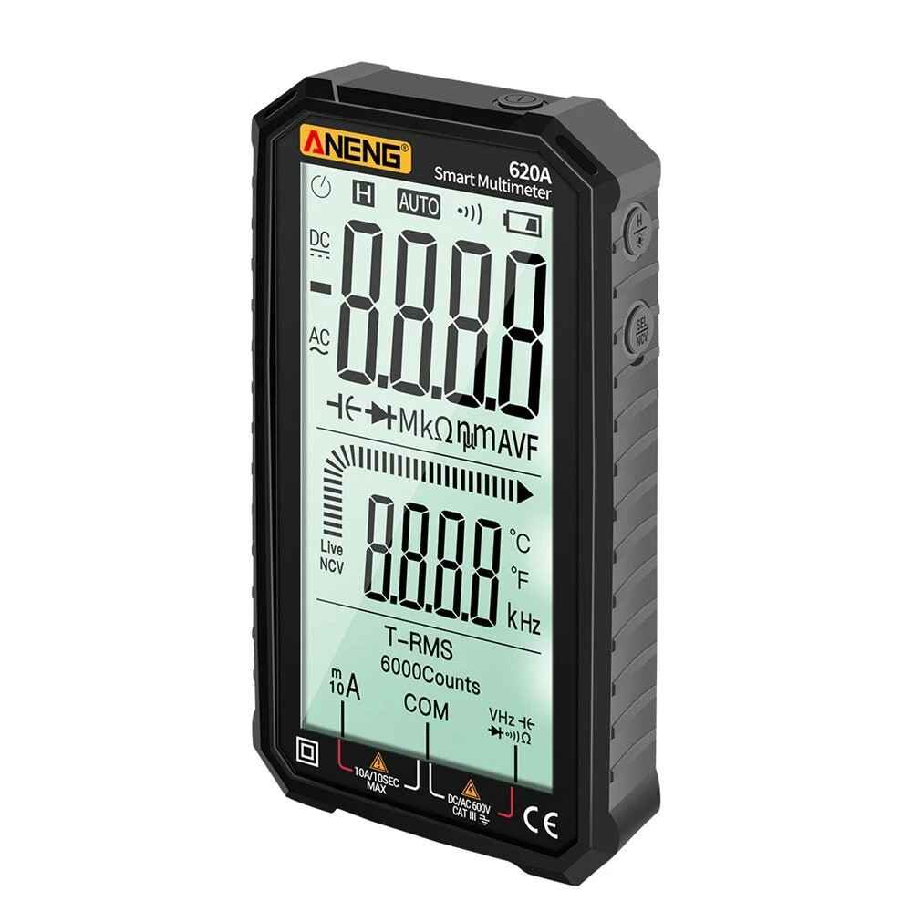 ANENG 620A 4.7-inch Large LCD Screen Automatic + Manual