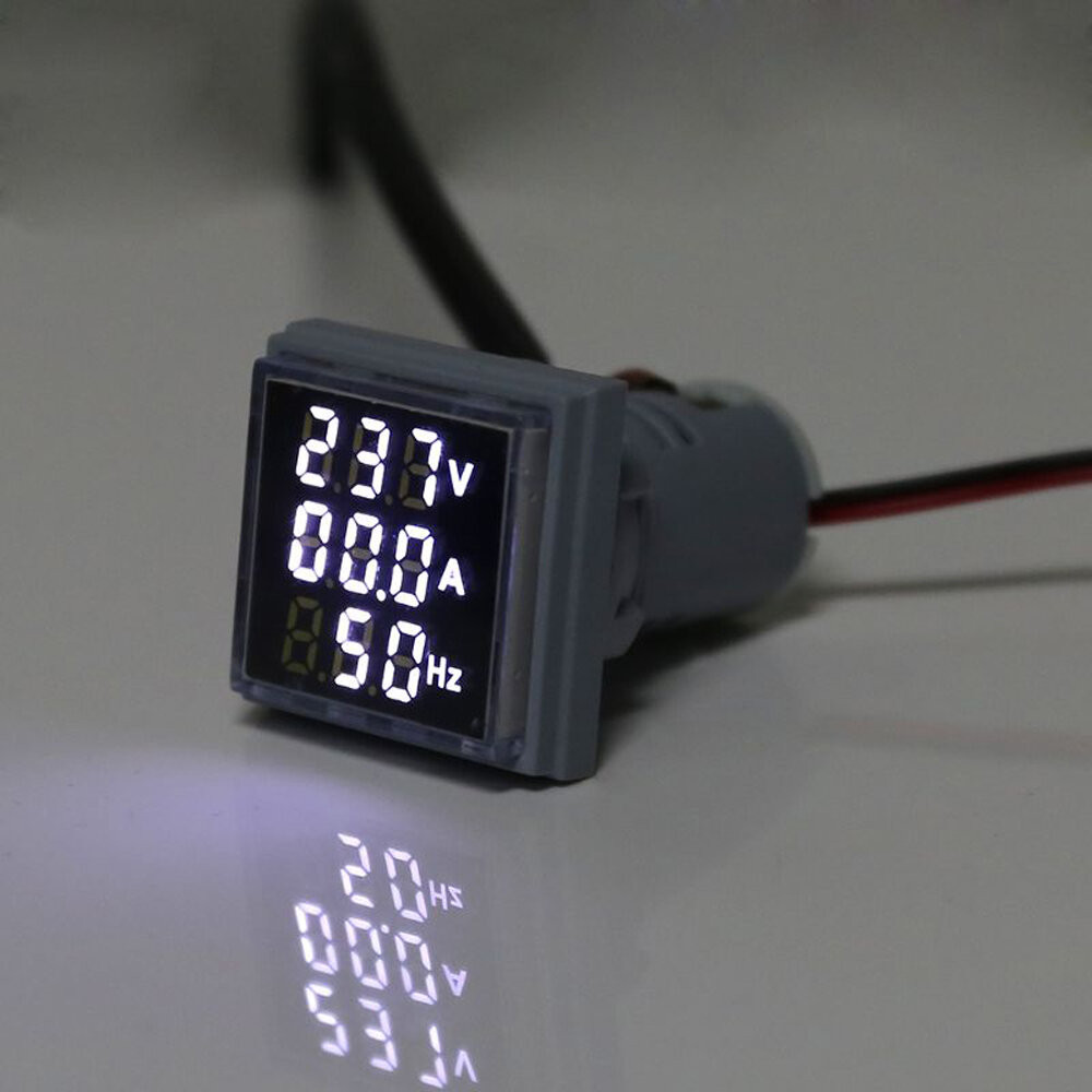 Geekcreit® 3 in 1 AC 60-500V 100A Square LED Digital Voltmeter